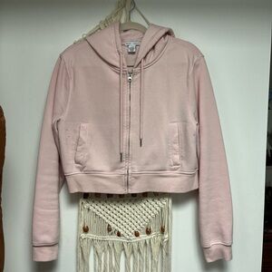 Cute crop hoodie with bow in the back